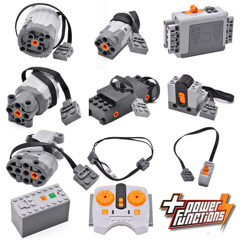 

Technic Part Электронный конструктор MOC RC робот дизайнер техническая серия мотор 8883 8881 8882 поезд пульт дистанционного управления батарейный блок