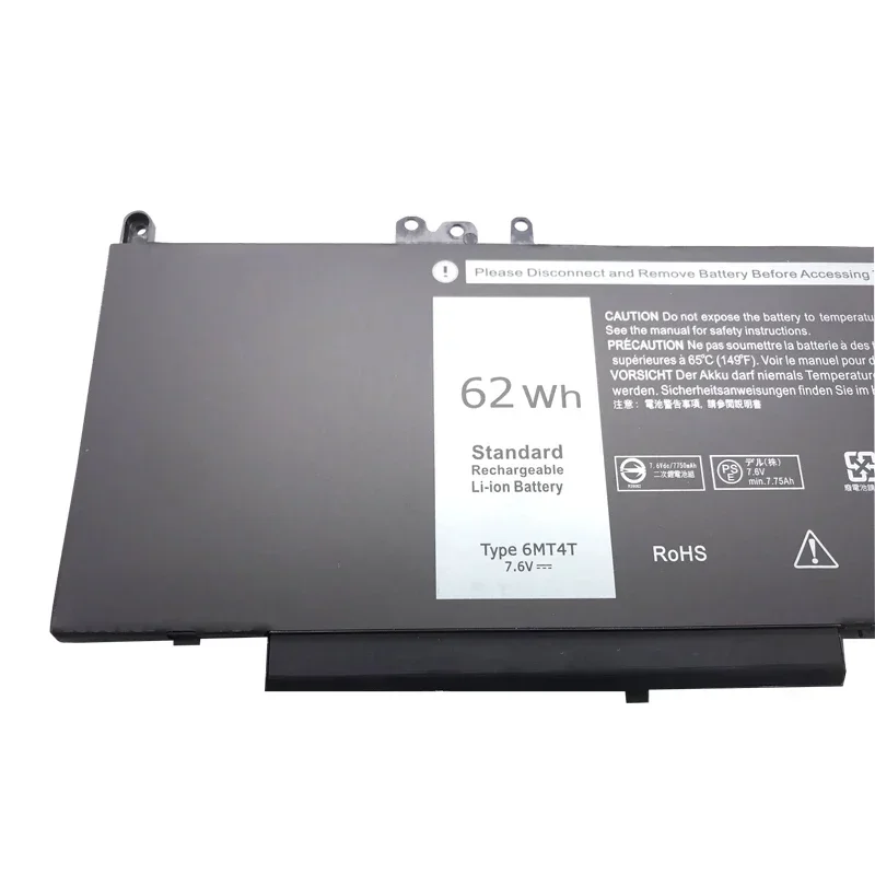 Фото Новый аккумулятор для ноутбука 6MT4T для ноутбука Dell Latitude E5470 E5570, 15,6 дюйма, M3510 TXF9M 79VRK 7V69Y 07V69Y 7,6 В 62 Втч, 4 ячеек №5