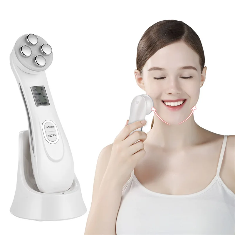 

5in1 RF&EMS Radio Mesotherapy Electroporation Face Beauty Pen Radio Frequency LED Photon Face Skin Rejuvenation Remover Wrinkle