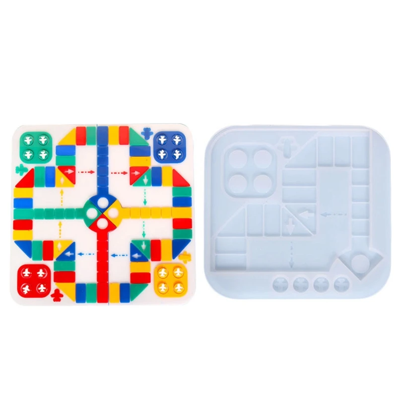 

Набор шахматных форм, силиконовая игровая форма, DIY глина, форма для эпоксидной смолы для DIY, форма для игры в летающие для и