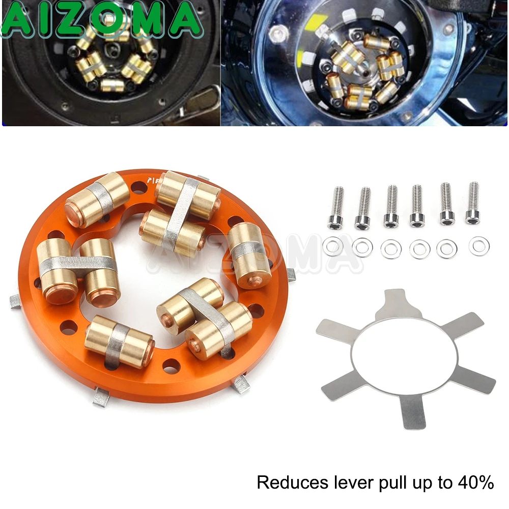 

Variable Pressure Easy Pull Clutch Plate Next Generation Low Profile for Harley Big Twin Bobber Chopper Street Bob Wide Glide