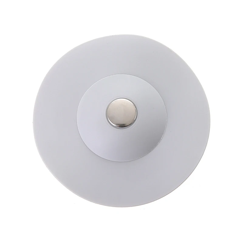 

Silicone Sink Floor Drain Push Type Kitchen Bath Tub Laundry Water Stopper Washbasin Hair Stopper Deodorant Tool 2022
