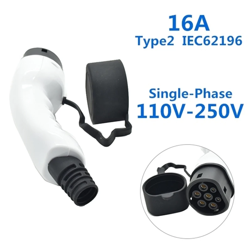 

16 А Тип 2 EV Side IEC62196 штепсельная вилка европейского стандарта без кабеля однофазная гнездовая вилка IEC для зарядки EV