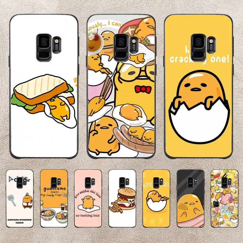 

Lovely Yellow G-Gudetama Clear Phone Case For Samsung Note 8 9 10 20 Note10Pro 10lite 20ultra M20 M51 Funda Case