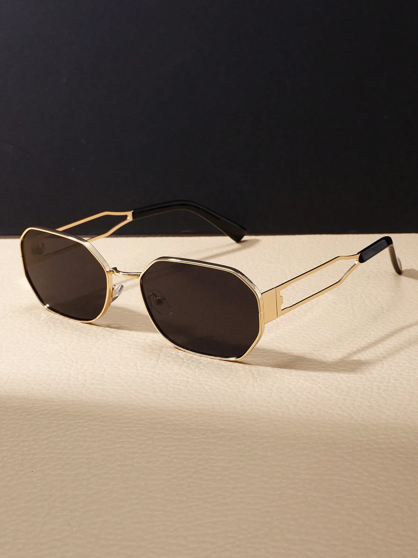 1 шт. Винтажные Солнцезащитные очки в металлической оправе