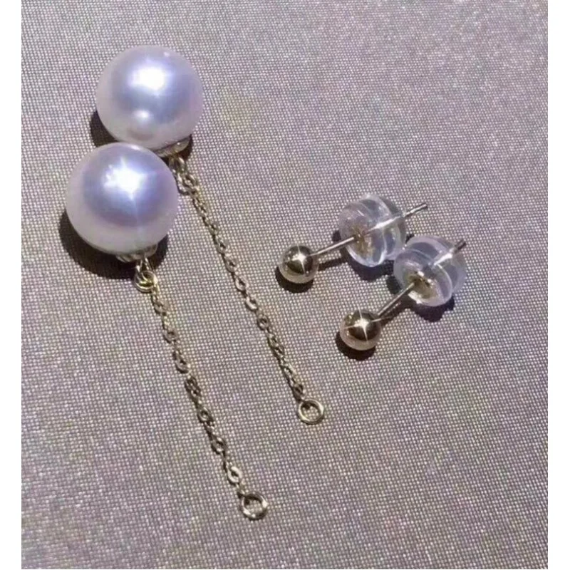 

charming gorgeous 7-8mm south sea white pearl earring