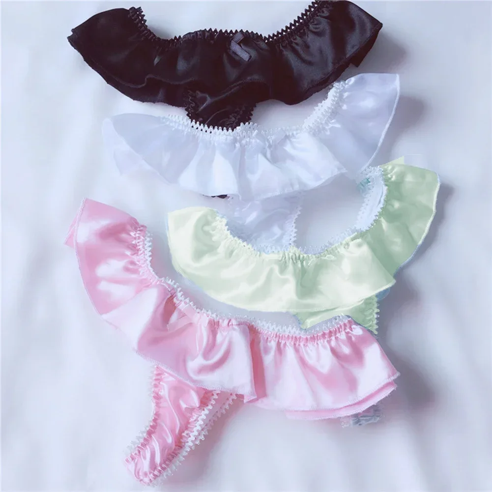 Женские трусики бикини с низкой посадкой стринги T-Back G-стринги шелковое удобное