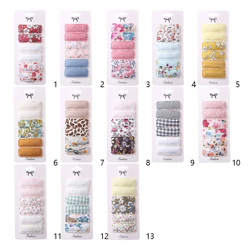 

6 шт., металлические заколки-пряжки для девочек