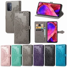 Flip Wallet Phone Case For OPPO A56 A95 A94 A93 A91 A74 A72 A55 A54 A53 A52 Find X3 X2 lite NEO Realme 8 7 Pro Flip Phone Case