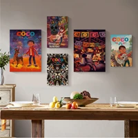 disney classic movie coco movie posters for living room bar decoration stickers wall painting