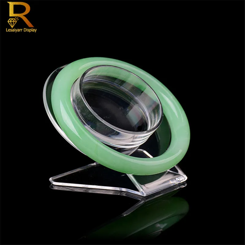 Оптовая продажа 10 шт Ясный Акриловый Витринный Шкаф Ювелирных изделий браслет