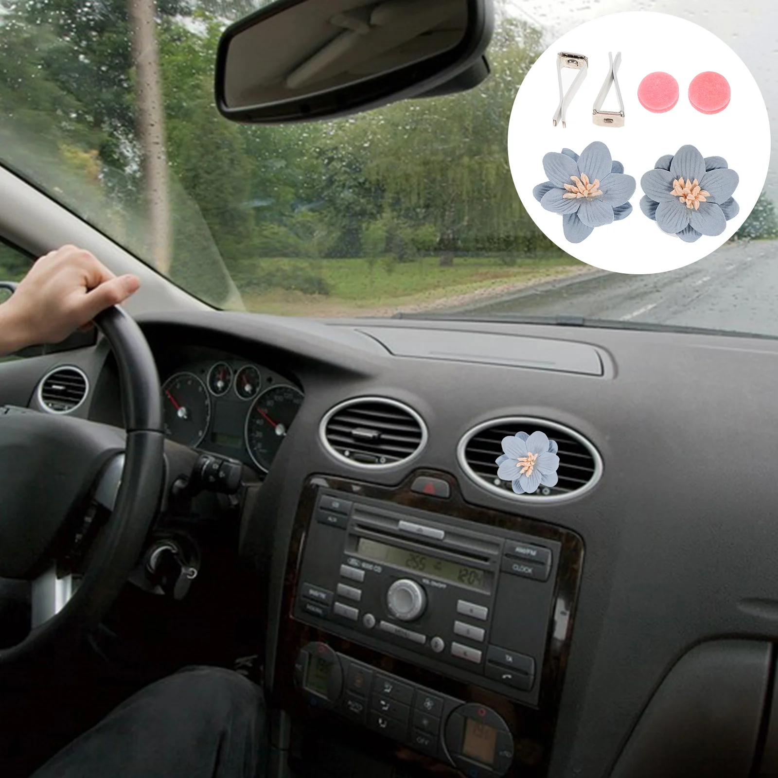 

Car Vent Clips Air Clip Decoration Oil Empty Essential Diffuser Interior Auto Freshener Metal Clamp Conditioner Perfume Outlet