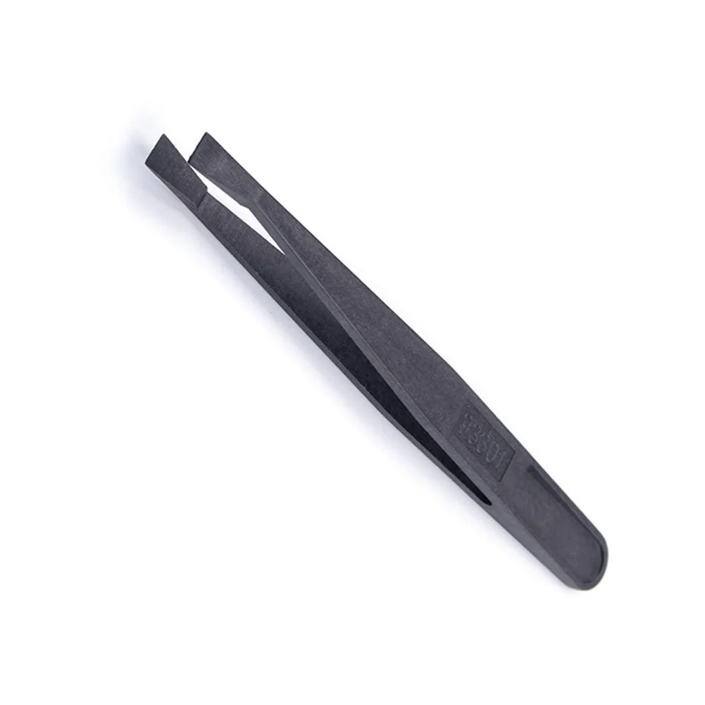 

Repair Tool Tweezers Anti-Static Black Carbon Fiber Convenient Curved Tool High Grade Maintenance Precision Durable