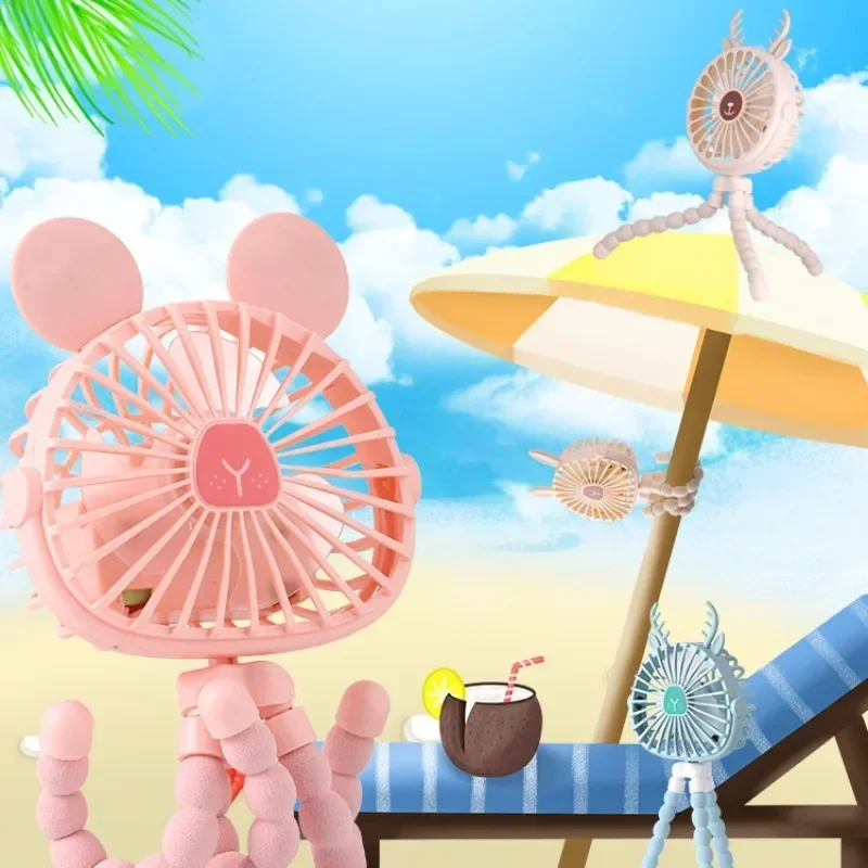 Портативный настольный вентилятор для детей игрушечная каретка деформируемый