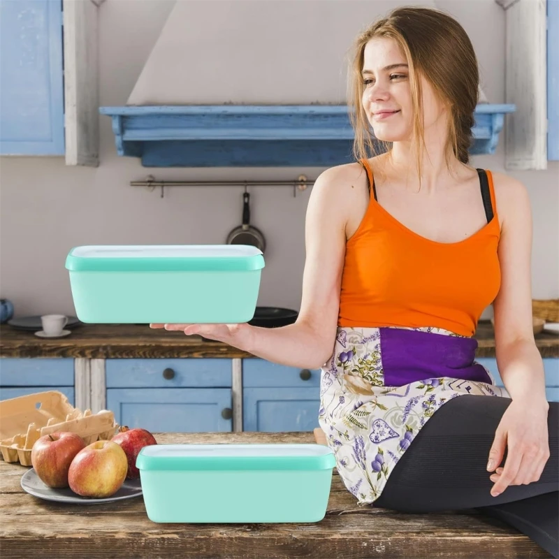 2 шт. удобная ванна для мороженого стильная банка универсальный контейнер