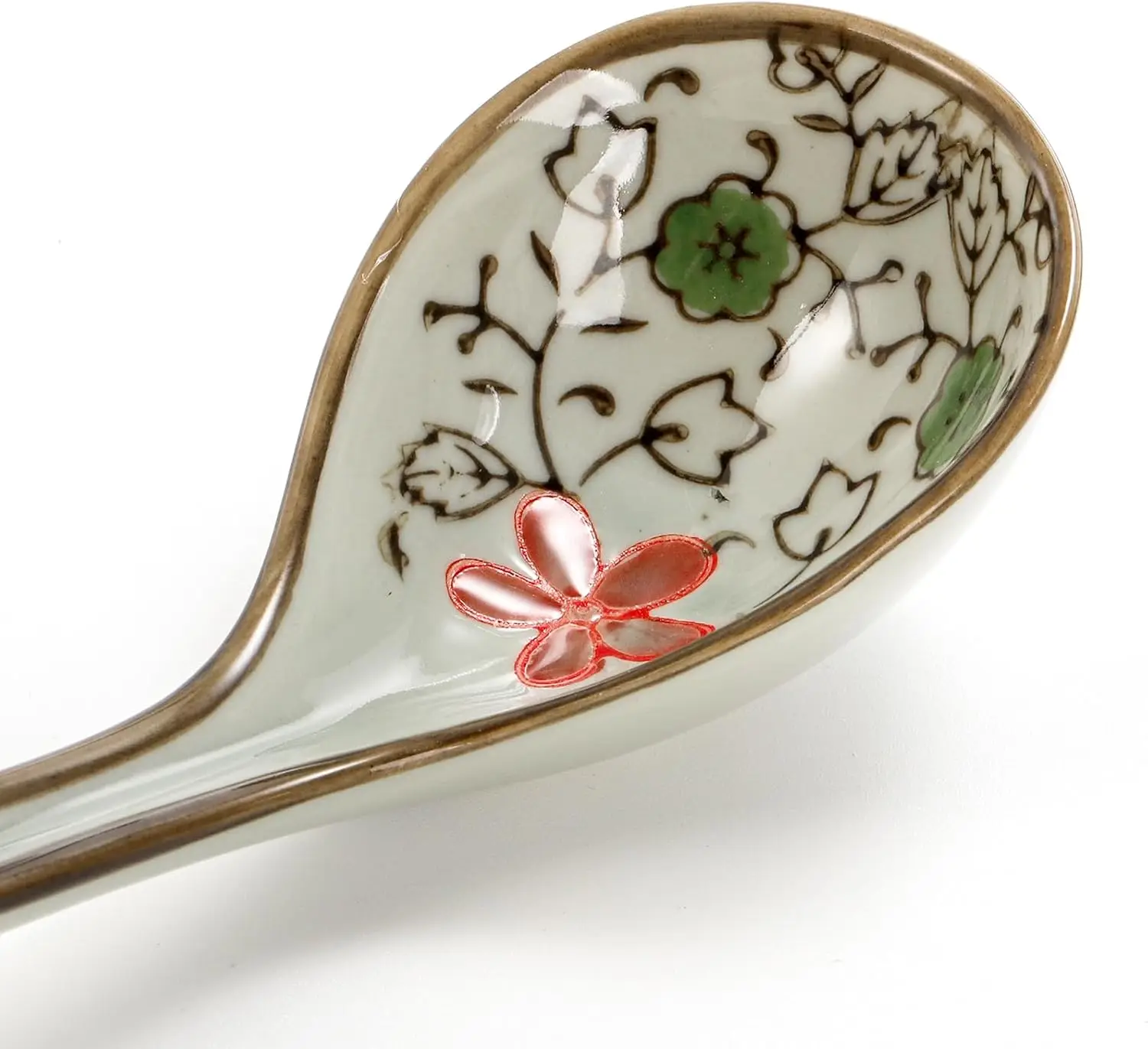 8 шт. азиатские керамические ложки для супа японская ложка рамэна с длинной