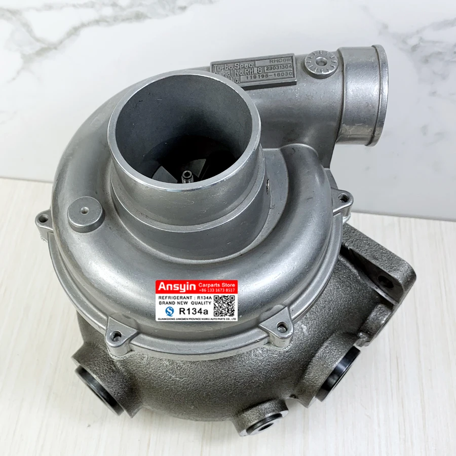 Турбокомпрессор RHC61W для 1995-1998 Yanmar Marine с двигателем 4LH-STE VC240080 VA240080 VB240080 VD240080 119195-18031
