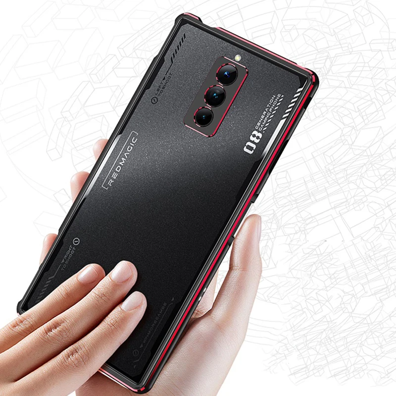 

For Nubia REDMAGIC 8 Pro Luxury Metal High End Titanium Alloy Bumper With Lens Protection Shockproof For REDMAGIC 8 Cover Case