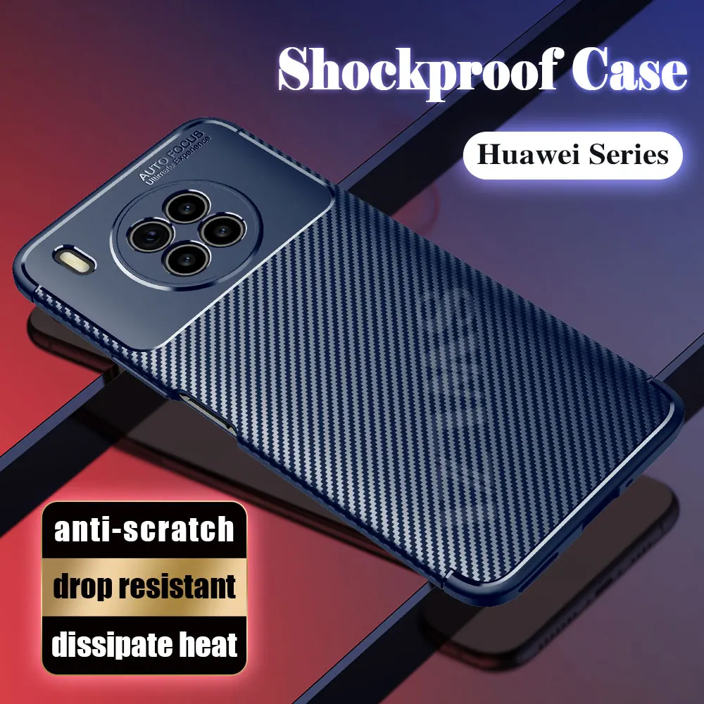 

Для Huawei nova 9 8 8i 7 SE P50 P50E mate 40 30 P40 pro plus P30 lite деловой силиконовый мягкий чехол оболочка противоударный бампер