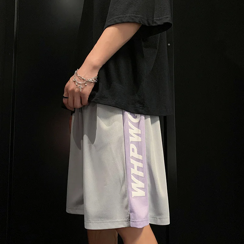 

Port of men's casual pants loose wind popular logo handsome shorts new summer wind 2021 college 5 minutes of pants