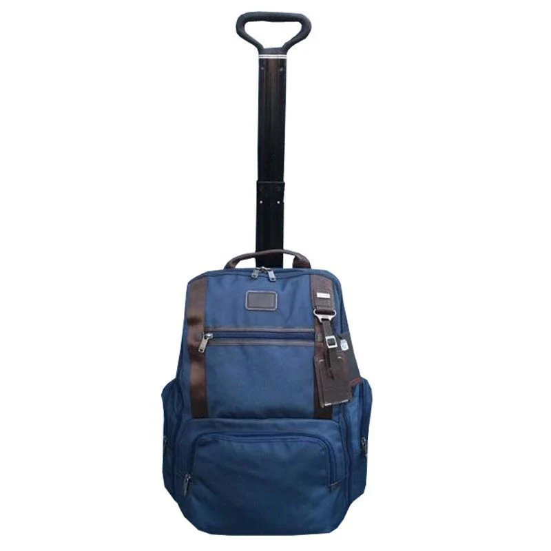 

22472 Ballistic Nylon Business Casual Trolley Backpack Multifunctional Travel Bag Boarding Trolley Case