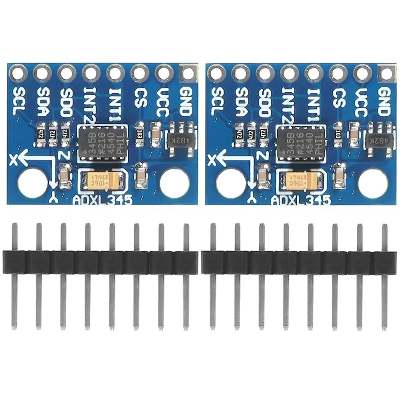 

2Pcs GY-291 ADXL345 Gravity Tilt Module Acceleration Module With Pinheader Dupont Cable For Arduino