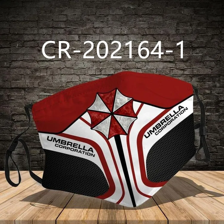 

Cosplay Umbrella Corporation Movie Game Cosplay Costume Face Mask Adult Dustproof Washable Masks Prop Halloween