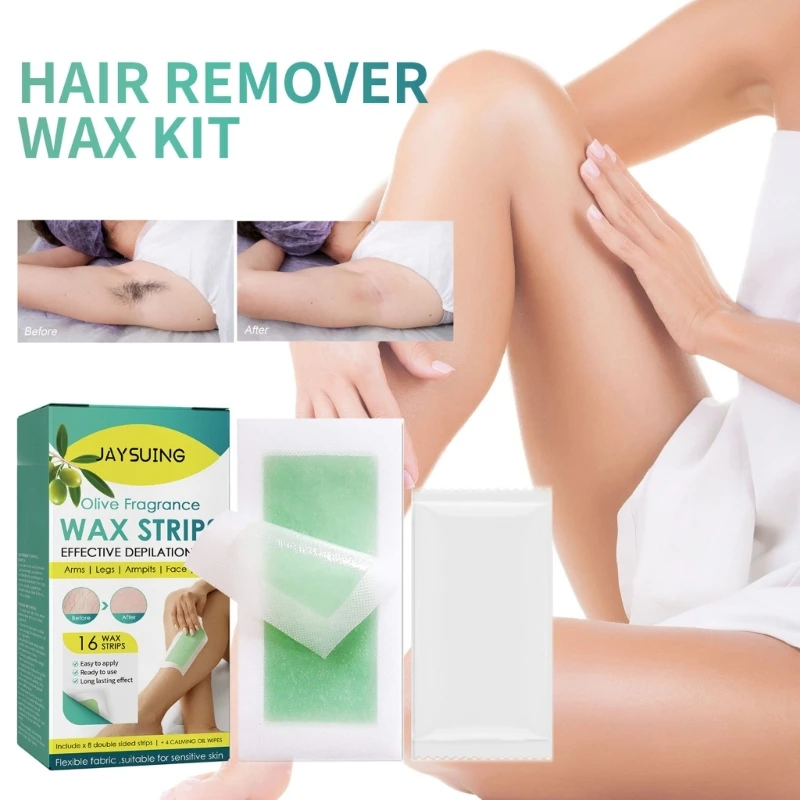 

Professional Hair Removal Wax Strips For Summer Depilation Double Sided Cold Wax Paper For Leg Body Face Useful Epilator
