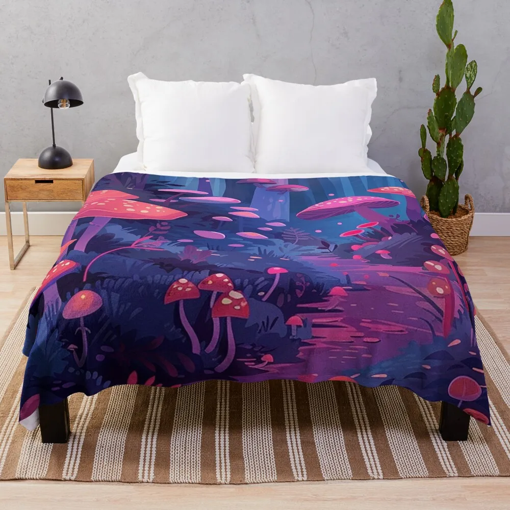 Dark Fantasy Cottagecore — очаровательный грибной лес от NoarusRainbowLand 2024 дизайнерские одеяла