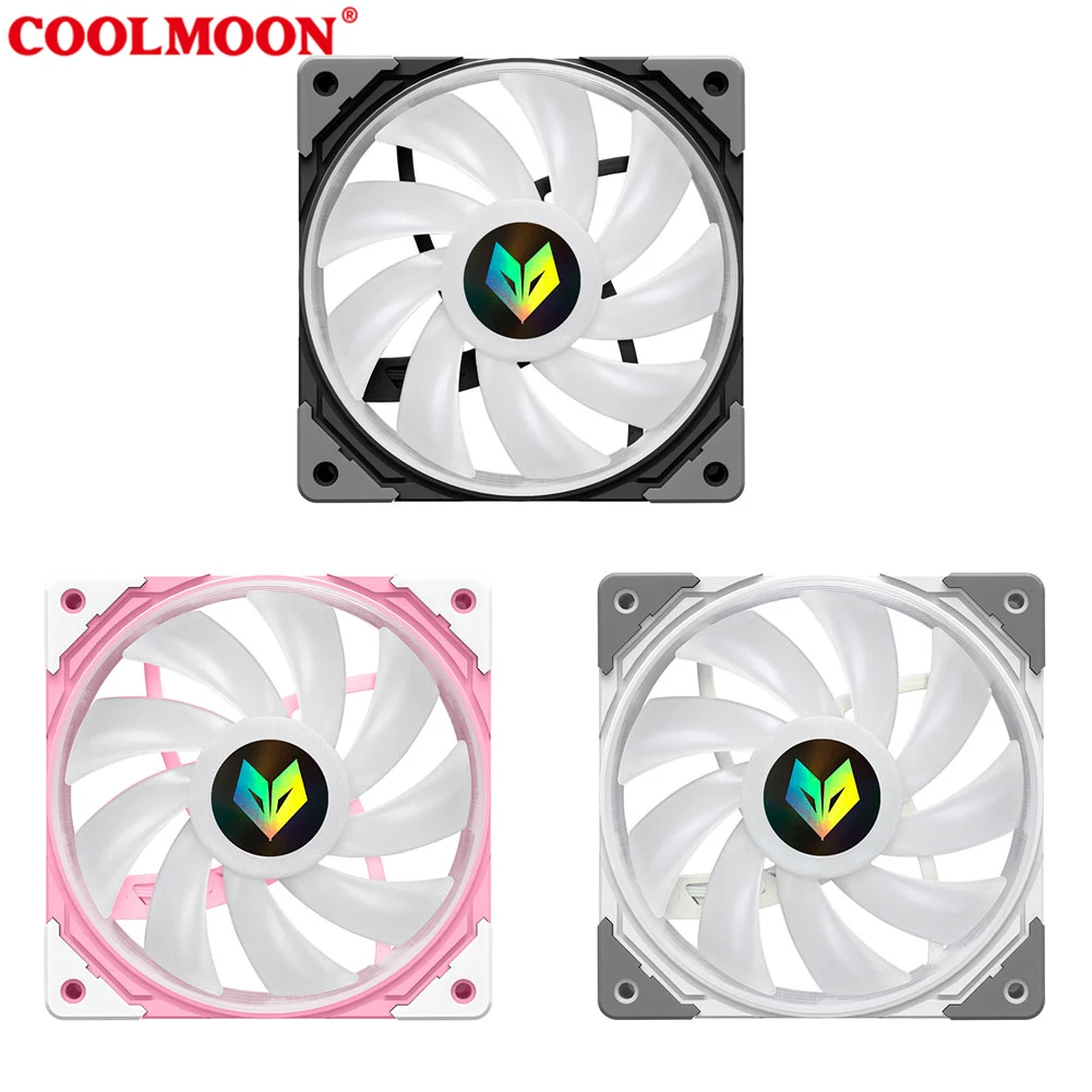 

CPU Cooler 3 Pin PWM ARGB FDB Bearing Cooling for Intel LGA 1150 1151 1155 2011 AMD AM3 AM4 Temperature-controlled 120mm Fan PC