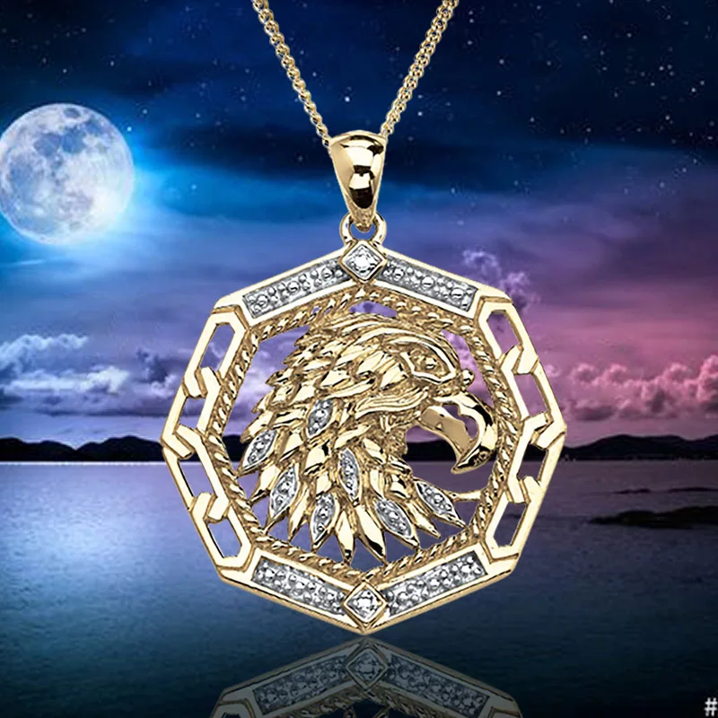 

Aigle Collier Personnalit or Rond Bijoux Cadeau Hommes Femmes Puissance Symbole De Libert Et Courage Animal Pendentif