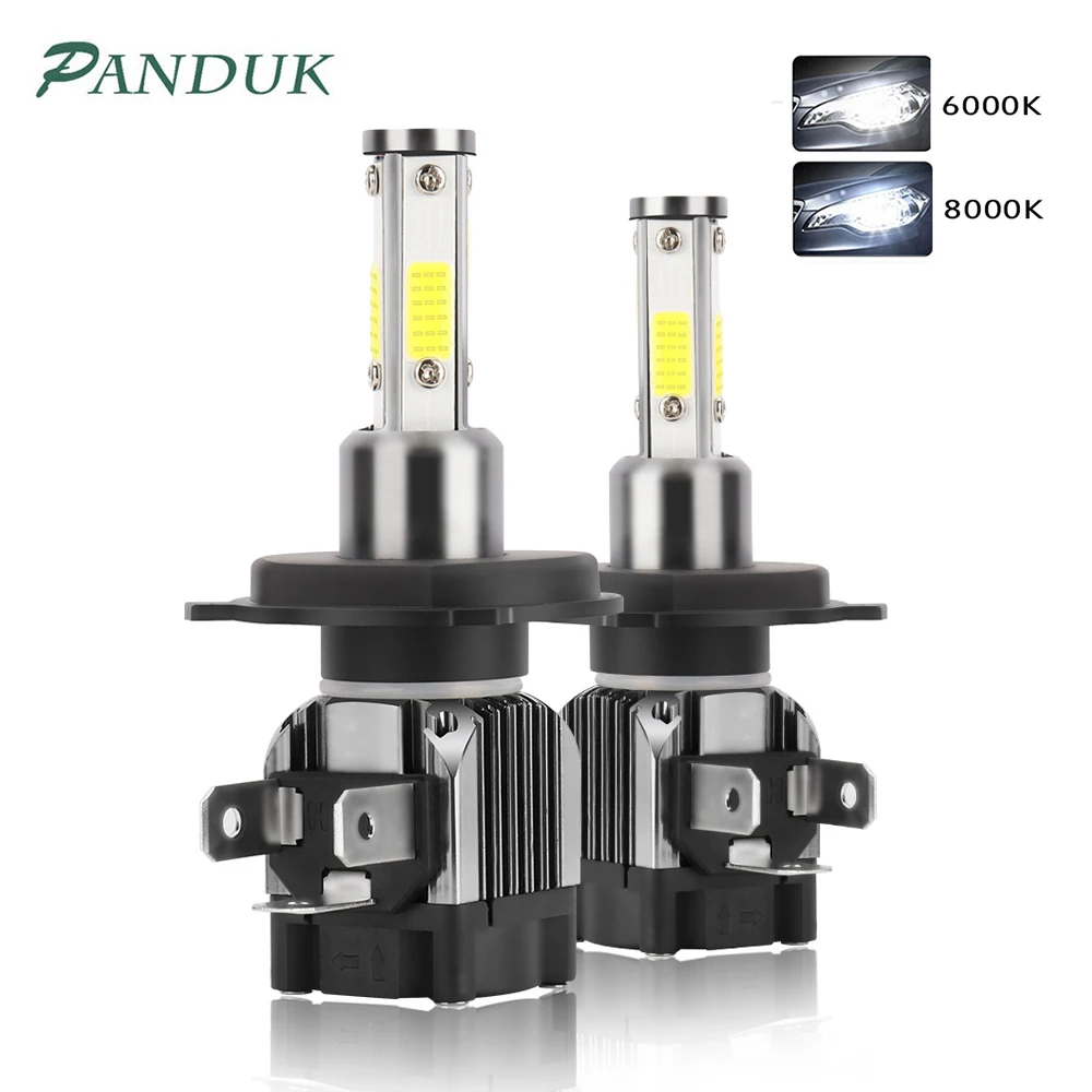 PANDUK 2 шт. светодиодный 14000LM H7 H11 светодиодный лампы 360 градусов H1 H4 H8 H9 9005 HB3 9006 HB4 Авто головной светильник тумана светильник 12V 6000K