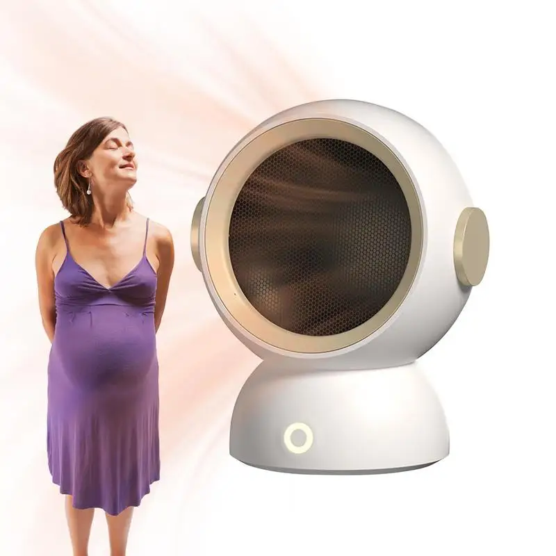 

Portable Small Space Heater Fast Heating Lightweight Desktop Warm Air Heater Indoor Office Household Warmer Fan 1200W High Power