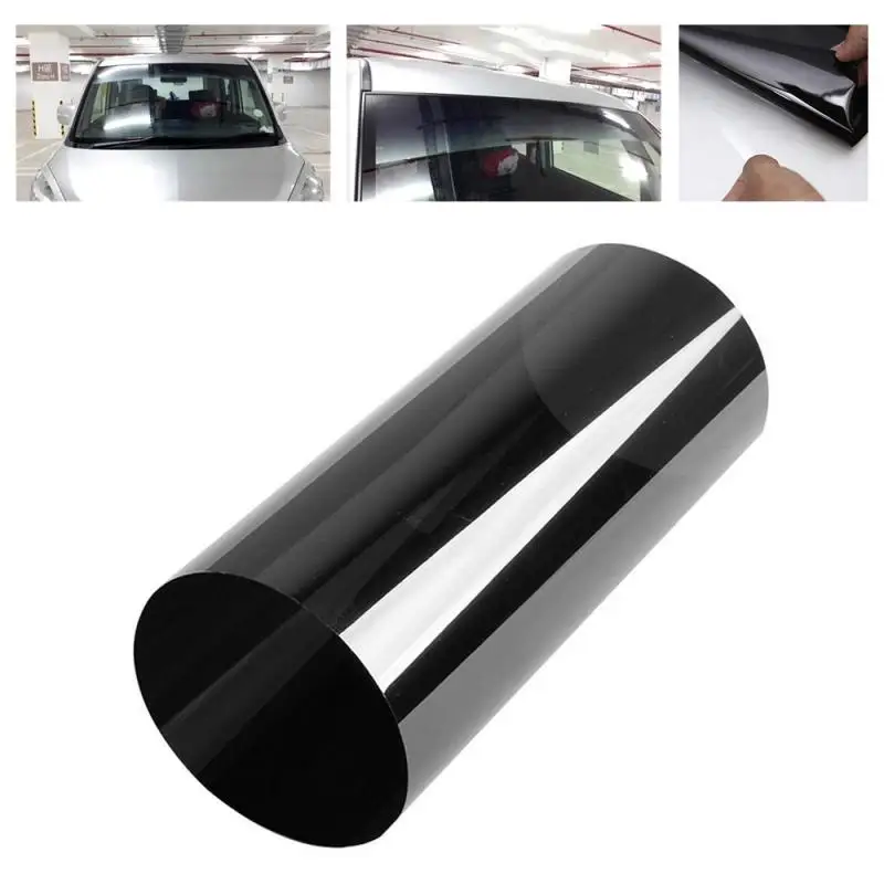 

Black 20cm x 150cm Car Window Solar Protection Film Windshield Sun Shade Auto Window Car Stickers 99 % Anti-UV rate Goggles