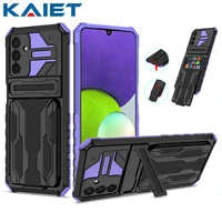 shockproof card slot phone case for samsung a03s a13 a23 4g anti fall armor kickstand protective cover for galaxy a03 a53 a73 5g