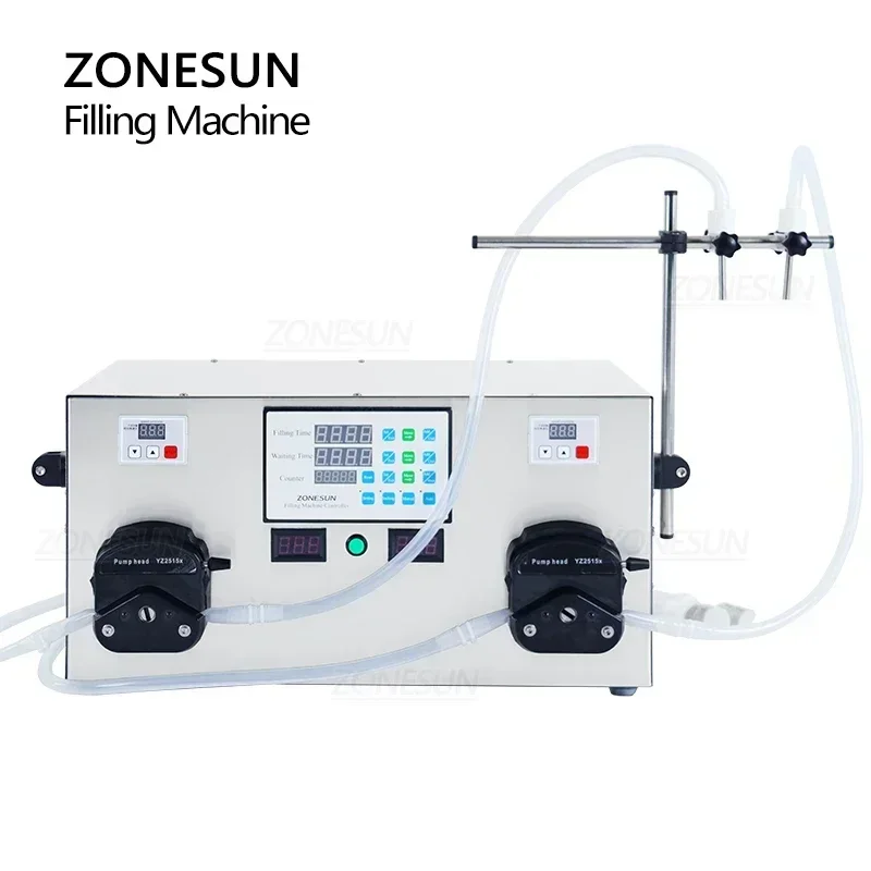 ZONESUN ZS-YTPP2 Машина для розлива жидкостей с двойной головкой Перистальтический насос Бутылка Вода Сок Напиток Производственная линия по производству упаковки (art.: 3920d26ad4e73) - 3920d26ad4e73