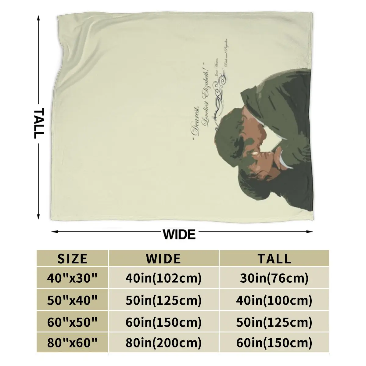 Гордость и предубеждение дорогая любовь Элизабет ультрамягкое одеяло из