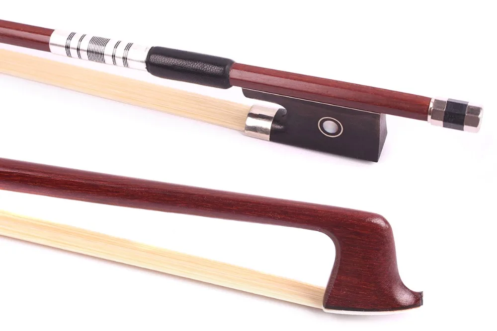 

Yinfente 4/4 Violin Bow Professional Bow Brazil wood Eye Abalone Inlay Full Size Violin Parts