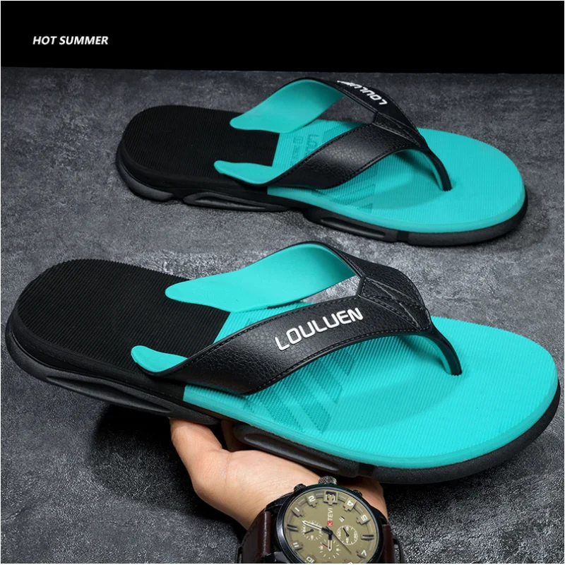 

Summer Men's Eva Flip-flops 2023 New Anti-skid Rubber Trend Casual Sandals Mens Outdoor Clip Foot Beach Slippers Male's zapatos