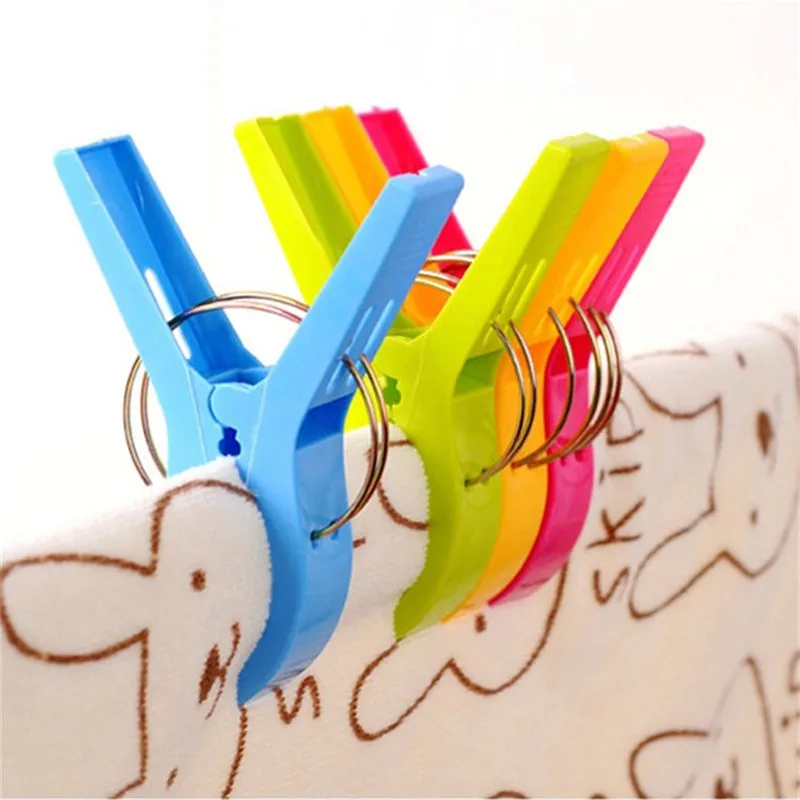 Прочные цветные зажимы для пляжных полотенец 4 шт |