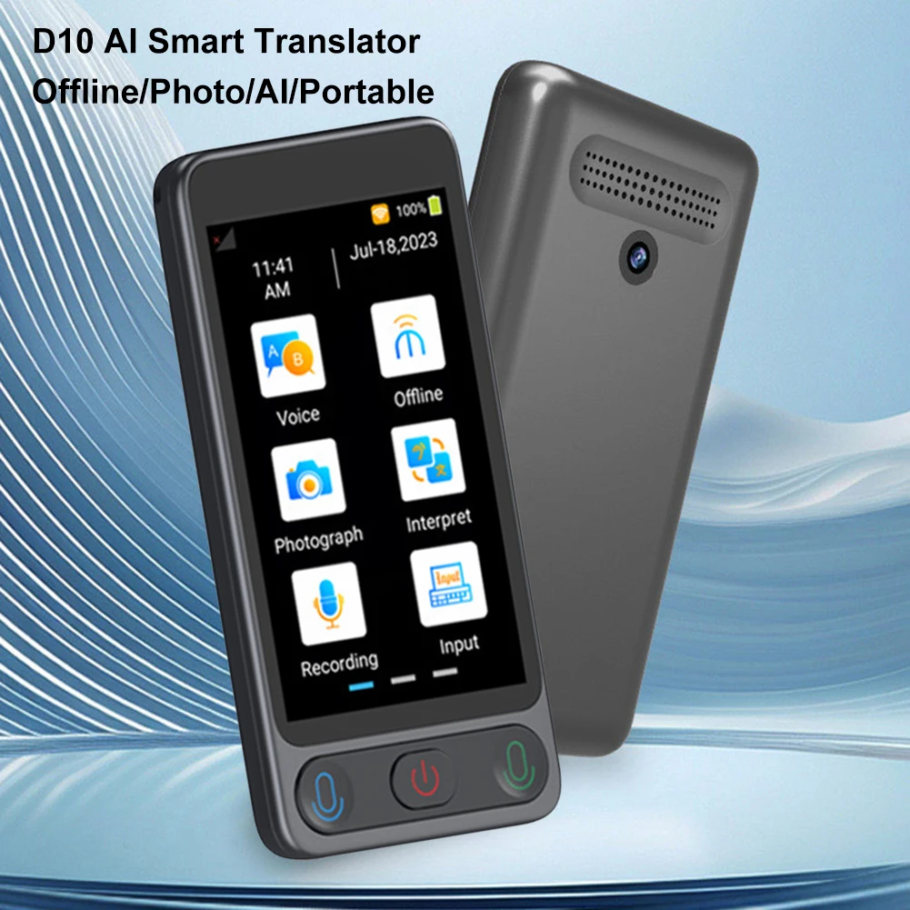 Real Time Translation Device 138 Languages 3.97inch Touch Screen Voice Translator Pocket Dictionary for Business Learning Travel