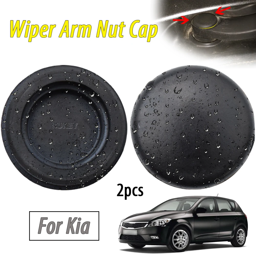 

2x Front Windshield Wiper Arm Bolt Cap Wipers Cover Antirust Protector For Hyundai Kia SsangYong Ceed i30 Korando Rio 2 Accent