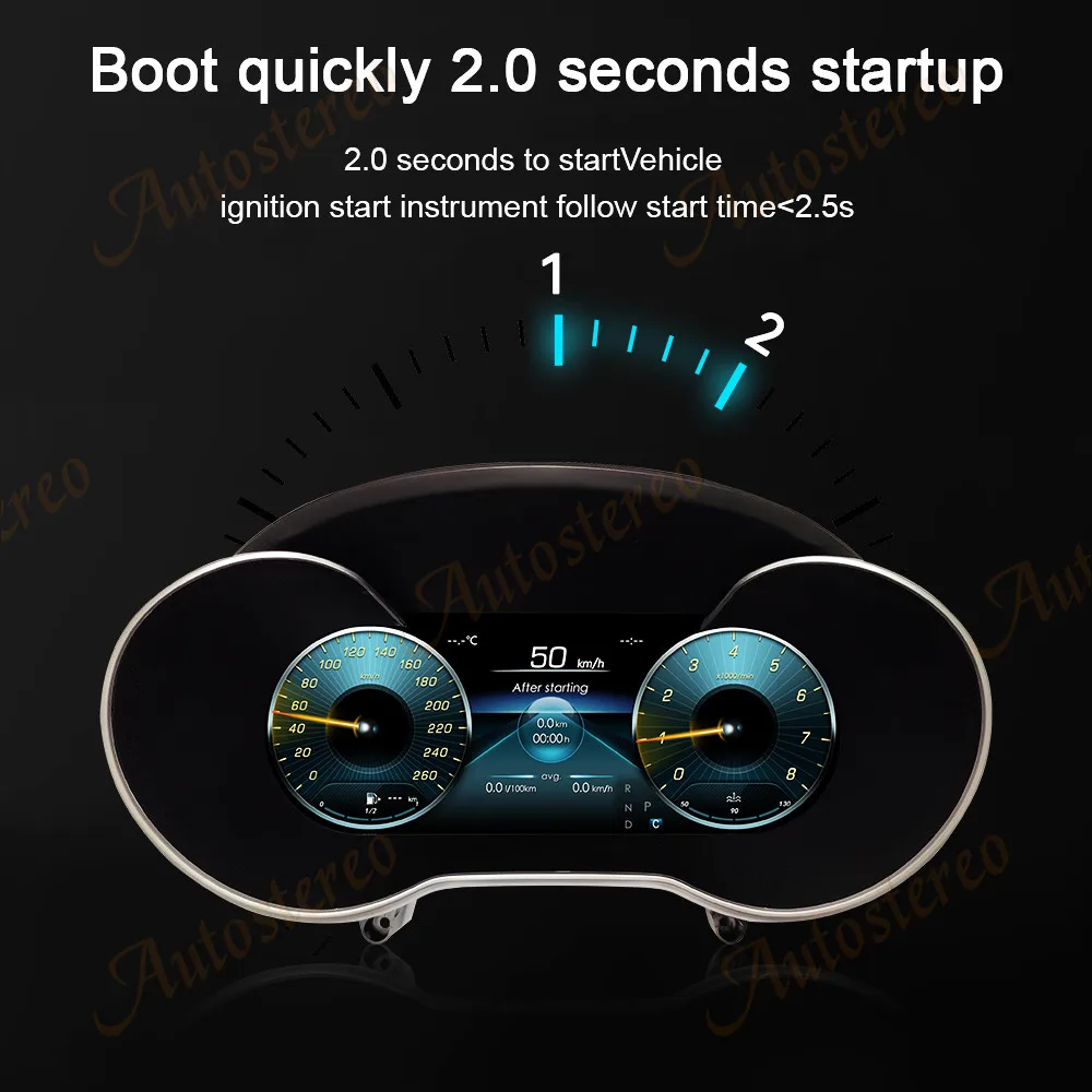 Фото Цифровая приборная панель с виртуальным дисплеем и спидометром для Mercedes Benz C-класса W205 GLC X205 NTG5.0, медиаплеер для приборной панели №3