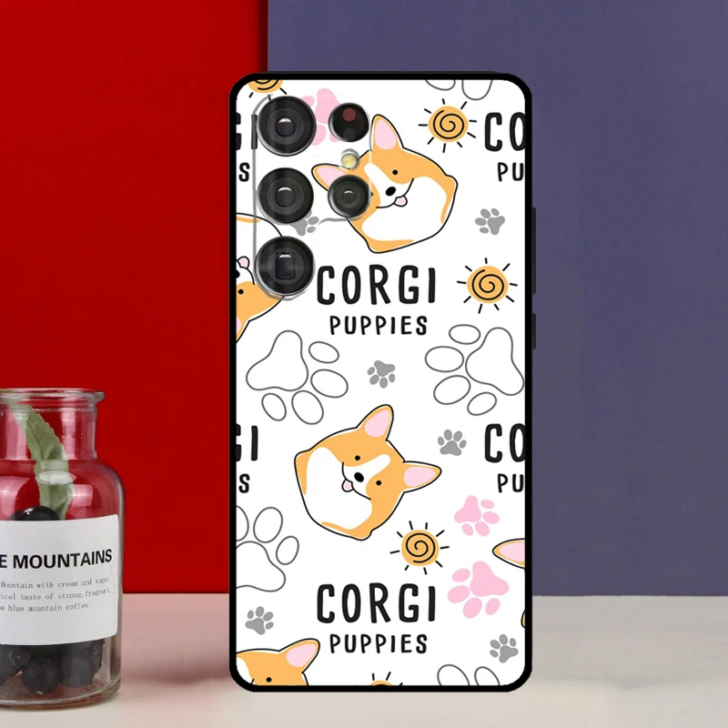 Чехол с изображением вельш-шиба-корги Dog для Samsung Galaxy S25 Ultra S9 S10 S20 S22 Plus S21 FE S23 S24