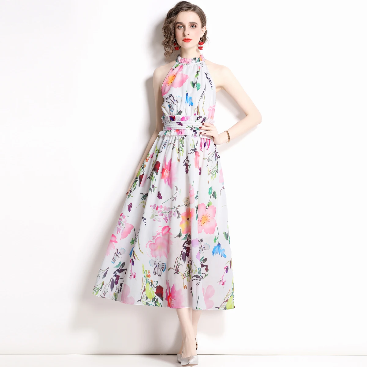 

WTIANYUW Women Summer Elegant Chiffon Dress Festa High Quality Long Wedding Cocktail Party Robe Femme Vintage Designer Vestidos