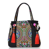 ethnic style fashion embroidery bag features ethnic embroidery hand held shoulder bag ethnic bag wholesale
