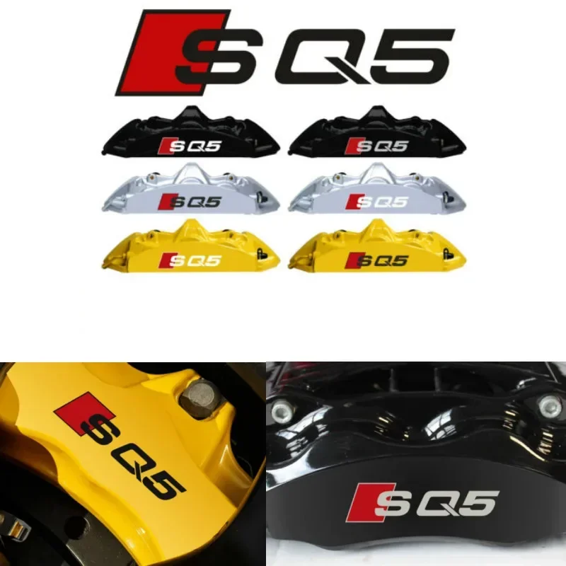 

Набор из 6 шт. для Audi SQ5 Sline RS, тормозной суппорт, наклейка, графическая виниловая эмблема с логотипом, устойчивая к высоким температурам