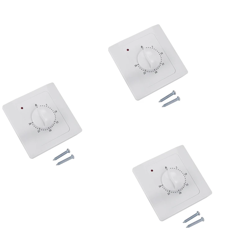 Таймер с обратным отсчетом 3X Ac 220 В 10A 30 минут Электрический цифровой таймер