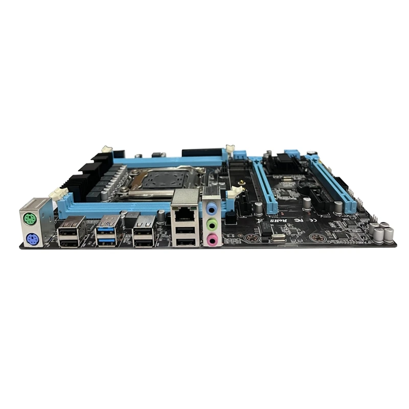 

X79 Motherboard+SATA Cable+Switch Cable+Baffle+Bracket LGA2011 M.2 NVME Support 4XDDR3 Gigabit LAN Desktop Motherboard