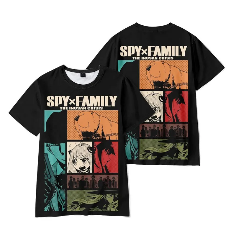 

Spy x Family T-Shirts Anime T Shirt O-Neck Oversized Short Sleeve Casual Fashion Harajuku Tees 3D Printed Tops Streetwear